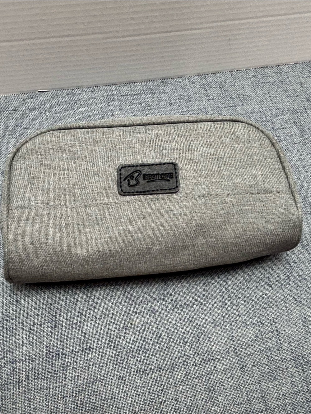 Portable Gray Travel Organizer Pouch by